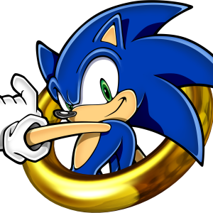 Sonic the Hedgehog in ring PNG