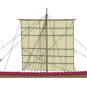 Viking ship PNG
