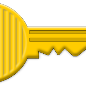 golden key PNG image, free
