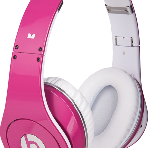Pink headphones PNG image