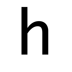 Letter H PNG