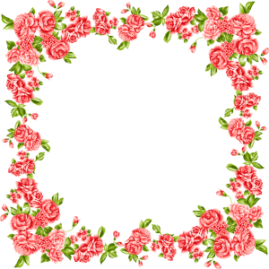 Floral frame PNG