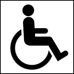 Disabled handicap symbol PNG