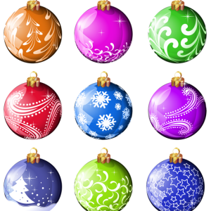 Christmas balls baubles