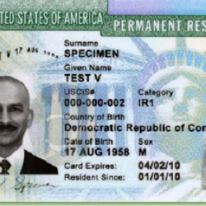 Green card PNG