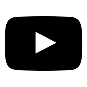 Youtube button PNG black