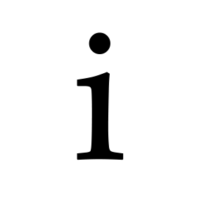 letter I PNG