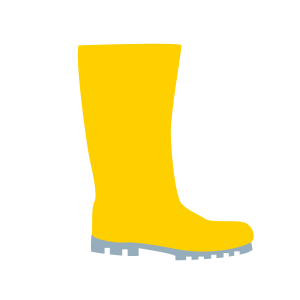 Rubber boots PNG image