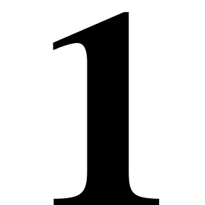 Number 1 PNG