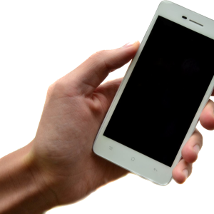 Phone in hand PNG