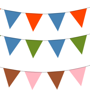 Party flags PNG
