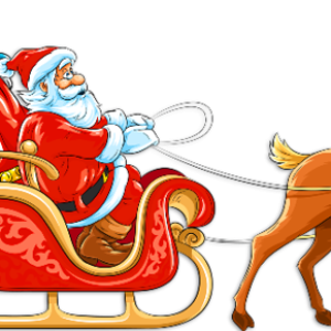 Santa sleigh PNG