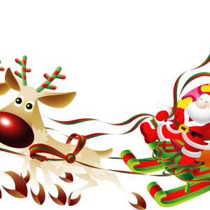 Santa sleigh PNG