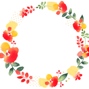 Floral frame PNG