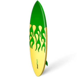 Surfing board PNG image