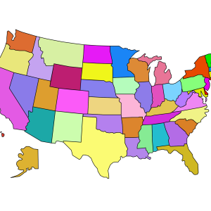 USA map PNG