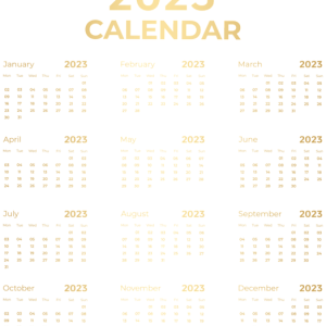 Calendar 2023 PNG