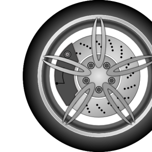 Car wheel PNG image, free download
