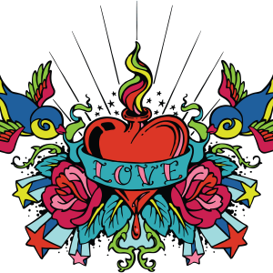 Colorful tattoo PNG