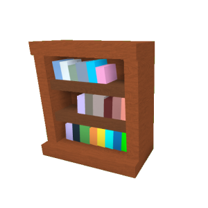 Bookshelf, bookcase PNG