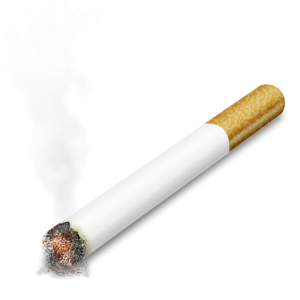 Smoking cigarette PNG image