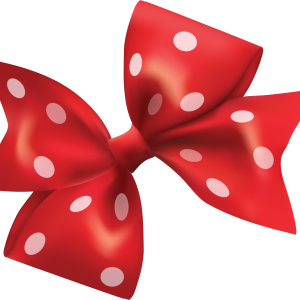 red ribbon bow PNG