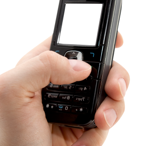 Phone in hand PNG