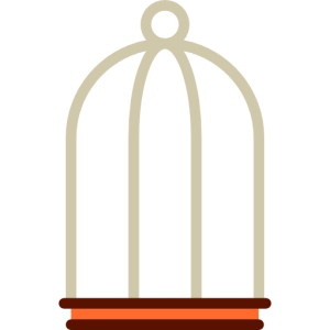 Cage bird PNG