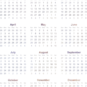 Calendar 2023 PNG