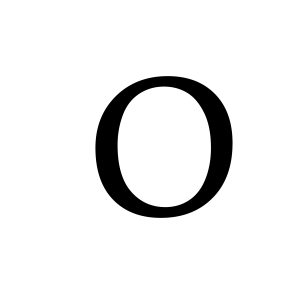 Letter O PNG