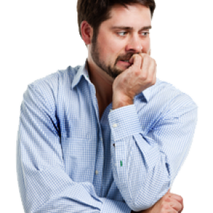 Thinking man PNG