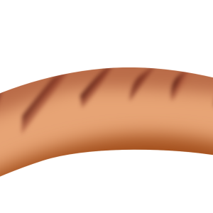 Hot dog sausage PNG image