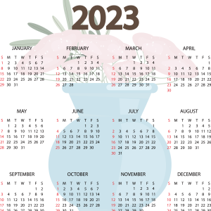 Calendar 2023 PNG