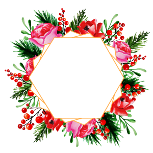 Floral frame PNG