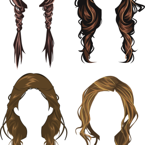 Hair wig PNG