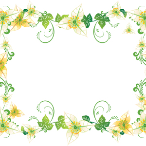 Floral frame PNG