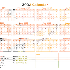 Calendar 2023 PNG