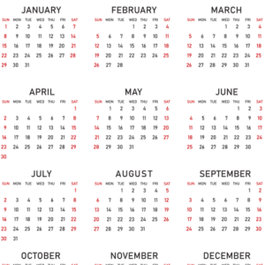 Calendar 2023 PNG