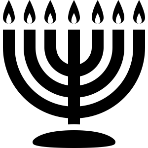 Menorah PNG black image