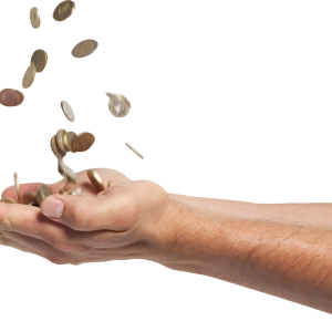 money in hand PNG