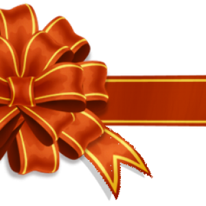 red gift ribbon PNG image