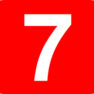 number 7 PNG