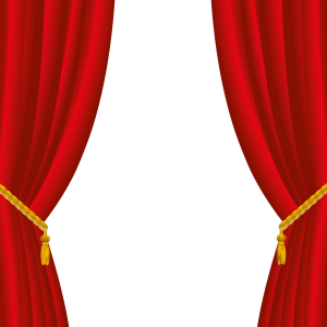 Red curtains PNG