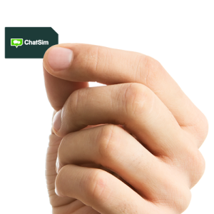 Sim card in hand PNG image
