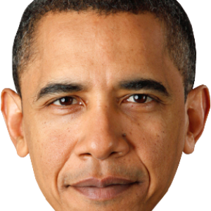 Barak Obama face PNG image