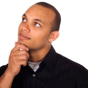 Thinking man PNG