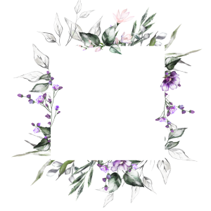Floral frame PNG