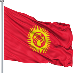 Kyrgyzstan flag PNG