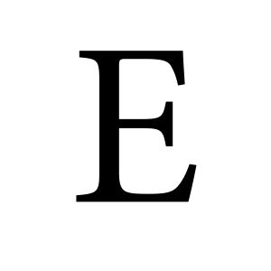 Letter E PNG