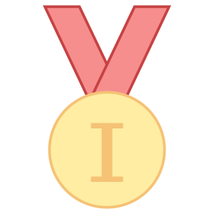 Gold medal PNG